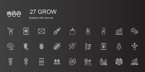 grow icons set