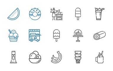 Fototapeta premium tasty icons set