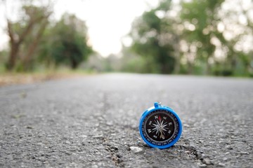 Blue compass Used for navigation