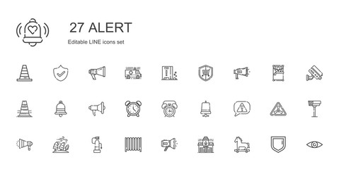 alert icons set
