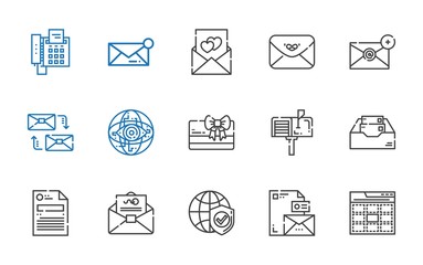 email icons set