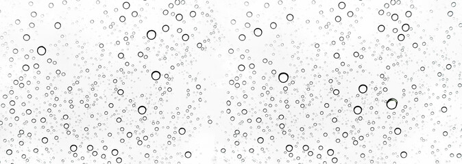 Rain drops on window glasses surface Natural Pattern of raindrops. Natural pattern of raindrops on white background for your design.