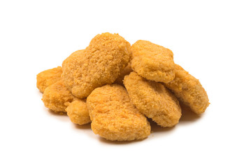 Nuggets isolated on a white background.