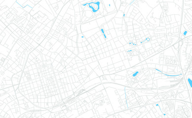 Krefeld, Germany bright vector map