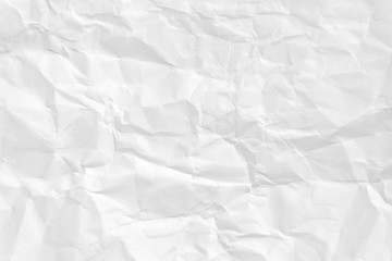 Paper texture Crumpled White.Top view.