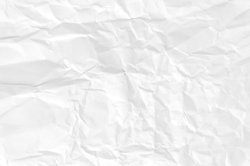 Paper texture Crumpled White.Top view.