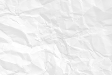 Paper texture Crumpled White.Top view.