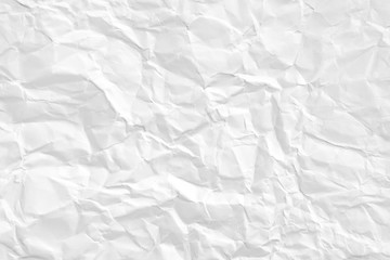 Paper texture Crumpled White.Top view.