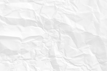 Paper texture Crumpled White.Top view.