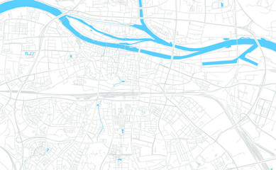 Regensburg, Germany bright vector map