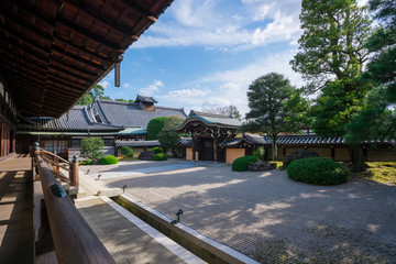 京都　金戒光明寺の枯山水庭園
