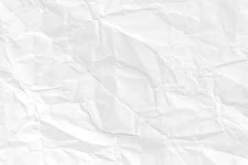 Paper texture Crumpled White.Top view.