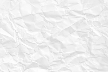 Paper texture Crumpled White.Top view.