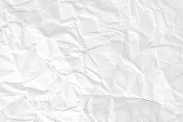 Paper texture Crumpled White.Top view.