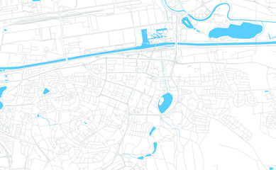 Wolfsburg, Germany bright vector map