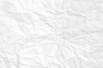 Paper texture Crumpled White.Top view.