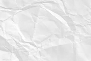 Paper texture Crumpled White.Top view.