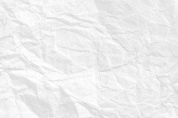 Paper texture Crumpled White.Top view.