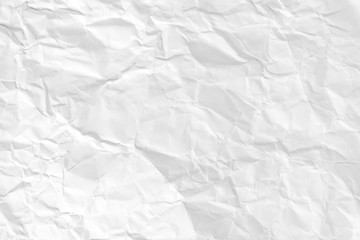 Paper texture Crumpled White.Top view.