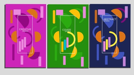 Abstract design of cover book template. 