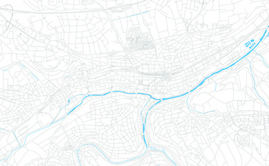 Obraz premium Pforzheim, Germany bright vector map