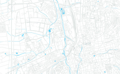 Fototapeta premium Gottingen, Germany bright vector map
