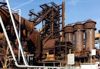 Fototapeta premium Abandoned steel mill in Ostrava, Czech Republic