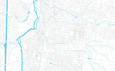 Erlangen, Germany bright vector map