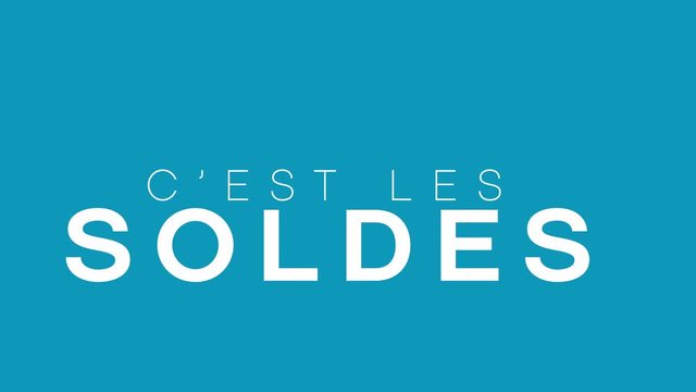 c'est les soldes- marketing, animation 4K