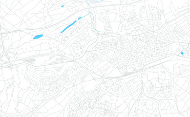 Fototapeta na wymiar Kaiserslautern, Germany bright vector map
