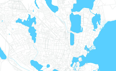 Fototapeta premium Schwerin, Germany bright vector map