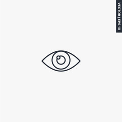 Obraz premium Eye, linear style sign for mobile concept and web design