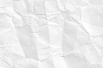 Paper texture Crumpled White.Top view.