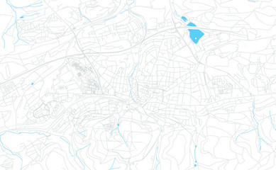Fototapeta na wymiar Iserlohn, Germany bright vector map