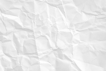 Paper texture Crumpled White.Top view.