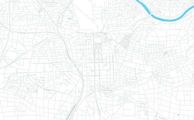 Ludwigsburg, Germany bright vector map