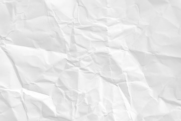 Paper texture Crumpled White.Top view.