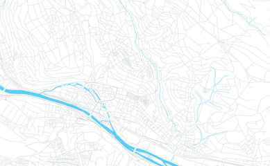 Esslingen am Neckar, Germany bright vector map