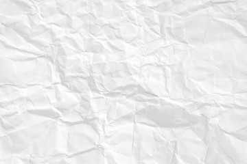 Paper texture Crumpled White.Top view.