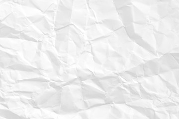 Paper texture Crumpled White.Top view.