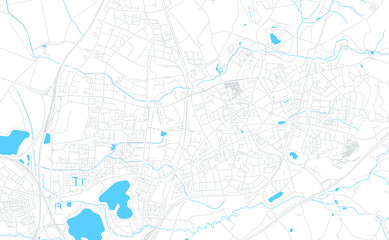 Ratingen, Germany bright vector map