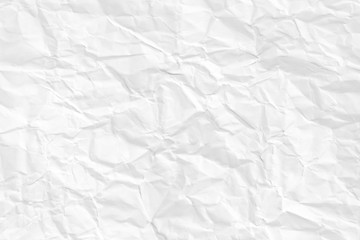 Paper texture Crumpled White.Top view.