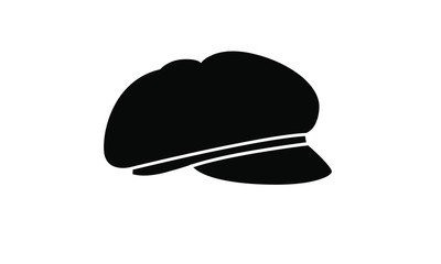 collection of flat cap icon line logo design illustration