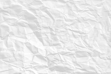 Paper texture Crumpled White.Top view.