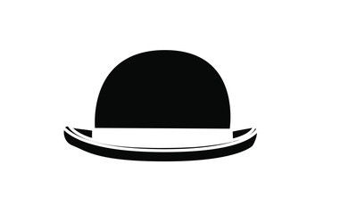 fedora hat icon logo design illustration