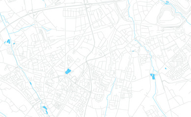 Marl, Germany bright vector map