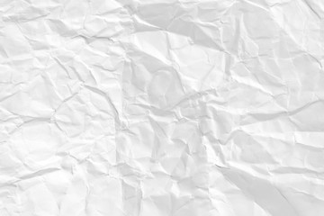 Paper texture Crumpled White.Top view.