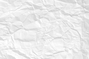 Paper texture Crumpled White.Top view.