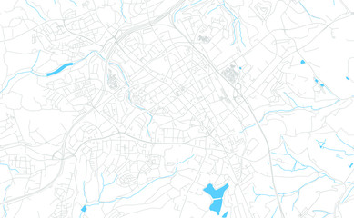 Velbert, Germany bright vector map