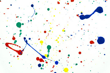 Abstract hand drawn watercolor background. Watercolor shapes on white background.